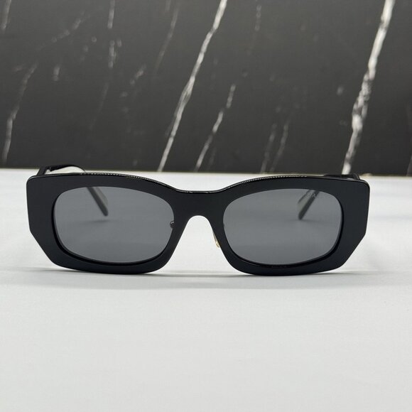 NEW PRADA PRB05SF 09Q08Z WOMEN BLACK SUNGLASSES SPR B05F 09Q08Z - Picture 3 of 9